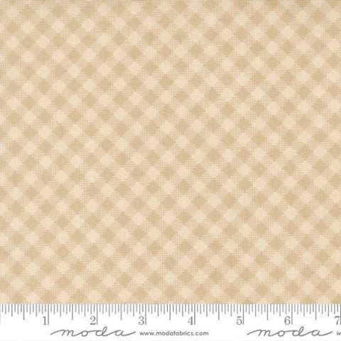 natural, My Secret Garden Collection Gingham Cotton Fabric 20987