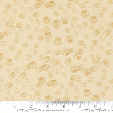 natural, Northwoods Collection Animal Tracks Cotton Fabric 56194
