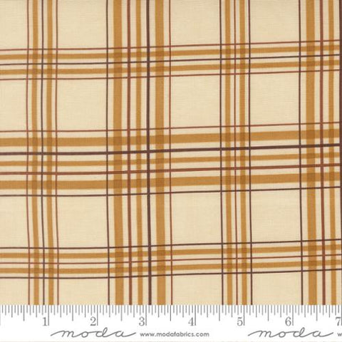 natural, Northwoods Collection Plaid Cotton Fabric 56196