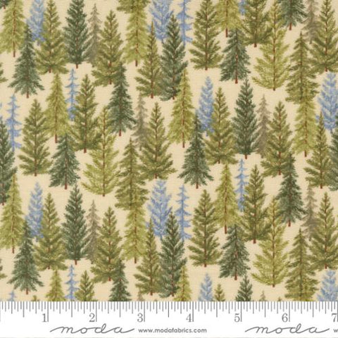 natural, Northwoods Collection Tree Line Cotton Fabric 56192
