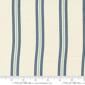 Natural, Sea Glass Summer Collection Seaside Stripes Cotton Fabric 43184