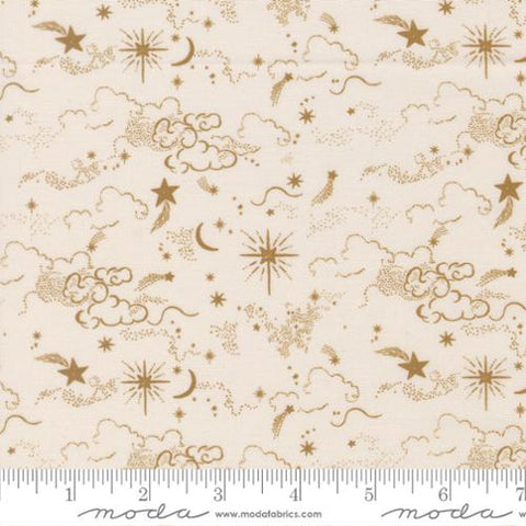 natural, Silent Night Collection Holy Night Skies Cotton Fabric 40052