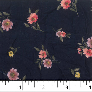 Double Brushed Floral Print Fabric S125