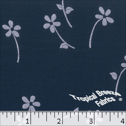 navy, Dream Crepe Paint Print Polyester Fabric 042619