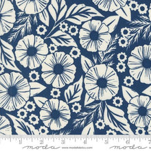 Field of Flowers Collection Large Floral Print Cotton Fabric 3311 navy