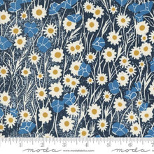 Field of Flowers Collection Poppy Field Cotton Fabric 3312 navy