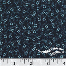 Koshibo Tiny Floral Print Polyester Fabric 048420 navy