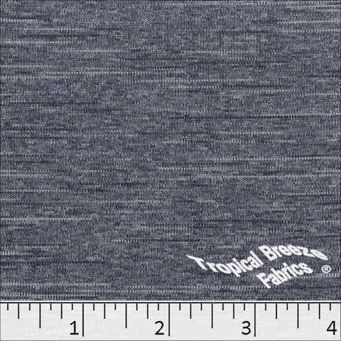 navy, Melange Jersey Knit Fabric 323613