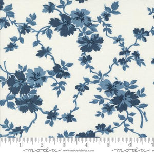 Shoreline Collection Getaway Florals Cotton Fabric 55306 navy