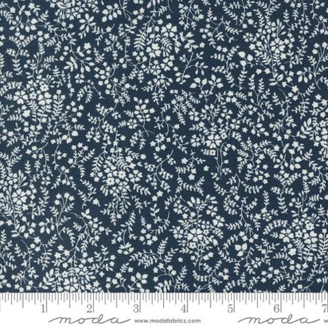 Shoreline Collection Small Floral Cotton Fabric 55304 navy