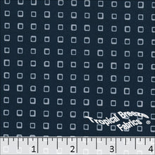 Small Print Poly Spandex Quick Dry Stretch Crepe Apparel Fabric 04432  navy