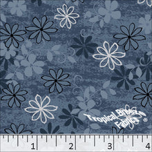 Navy, Standard Weave Poly Cotton Dress Fabric 6195