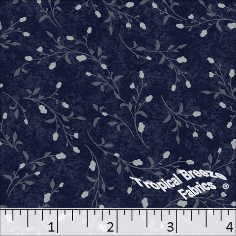 navy, Standard Weave Poly Cotton Dress Fabric 6290