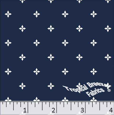 navy, Standard Weave Poly Cotton Fabric 6319