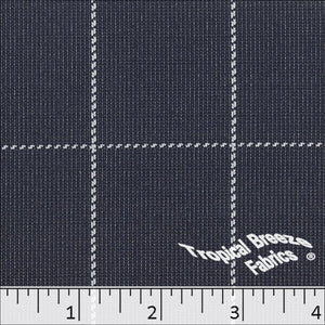 Window Pane Plaid Knit Polyester Fabric 32341 navy