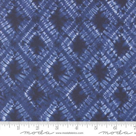 navy, Winter Chill Collection Geometric Diamond Cotton Fabric 48102