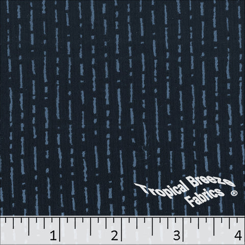 navy, Yoryu Polyester Print Fabric 048627