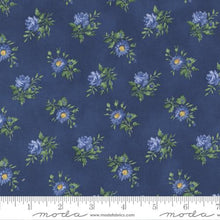Summer Breeze 2023 Collection Tossed Bouquet Cotton Fabric 33684 navy blue