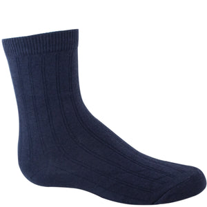 Navy blue dress sock