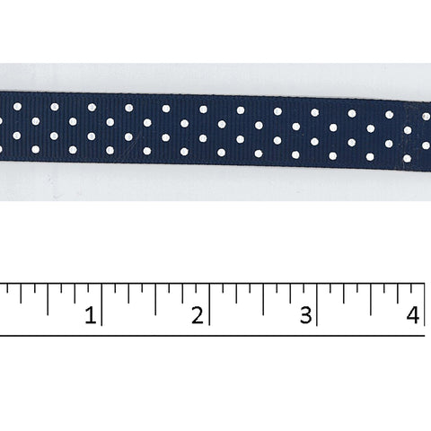 White dots on Navy