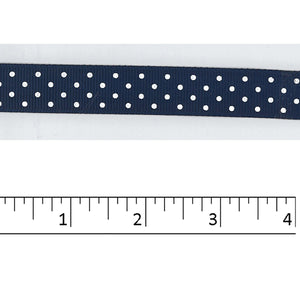 White dots on Navy