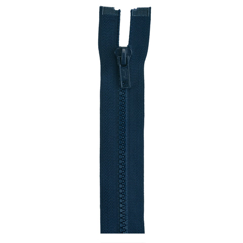 Navy zipper