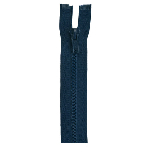 Navy zipper