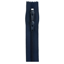 Navy purse zipper