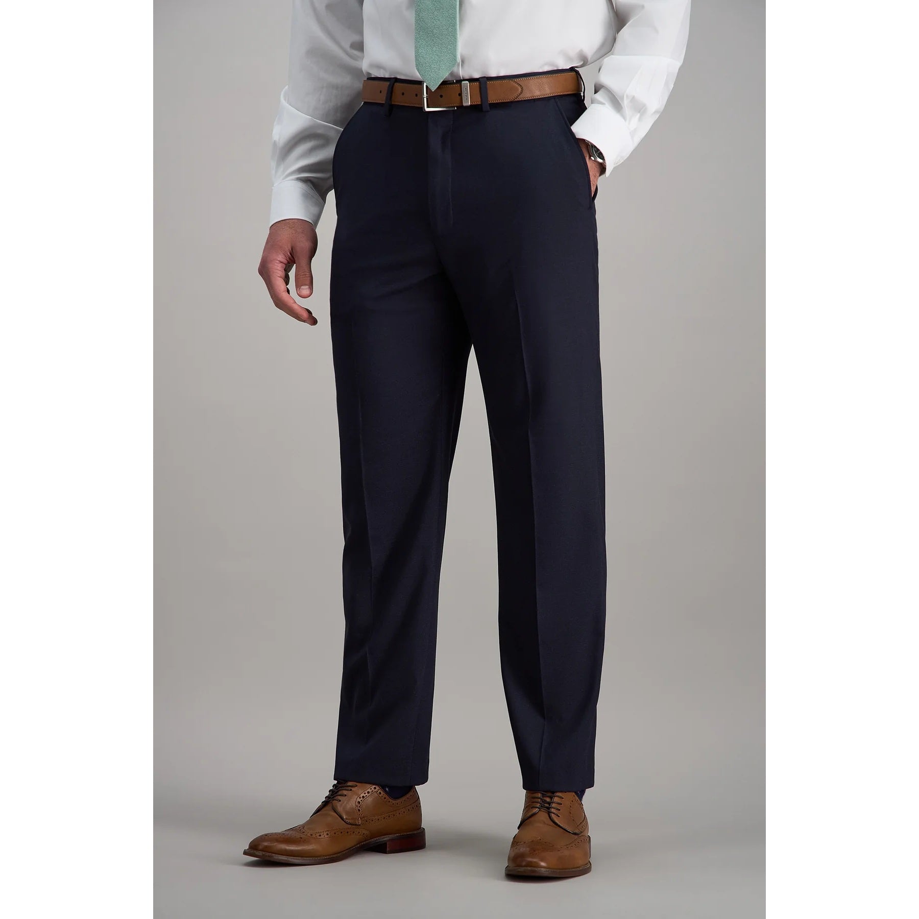 Haggar Men's Premium Stretch Flat Front Suit Pants HY00182