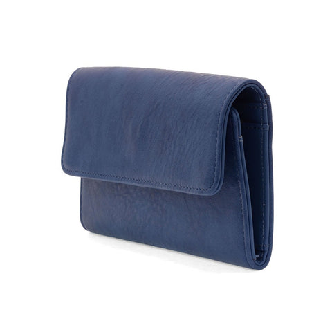 Joy Susan women's Marnie Mini tri-fold wallet in navy