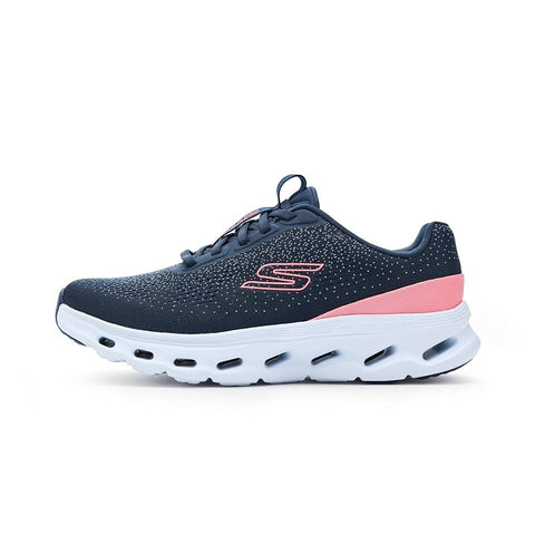 Skechers women's Go Walk Glide-Step 2.0 Vanessa shoe in navy & hot pink