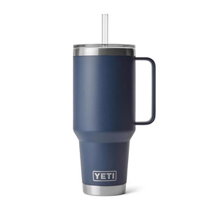 Navy YETI Rambler 42 oz Travel Mug with Handle