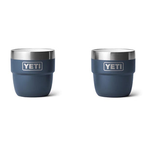 Navy Yeti Rambler 4 oz stackable cups