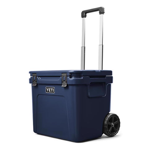 Navy Yeti Roadie 60 Roller Cooler