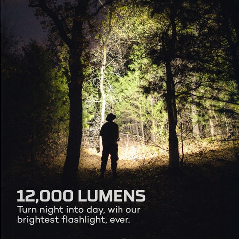 12K Lumen Rechargeable LED Flashlight NEB-FLT-1007