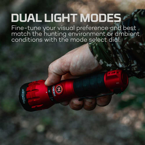 Light Modes info for NEBO Illumatrace blood tracker flashlight