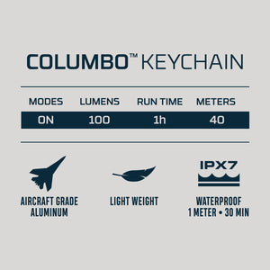 Columbo Keychain LED Flashlight 1003 2