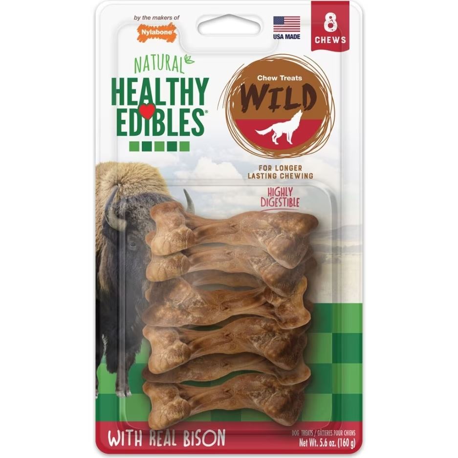 Small Healthy Edibles Wild Bison Bones NEB201