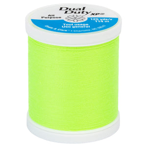 Neon yellow green thread