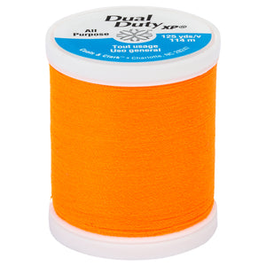 Neon orange thread