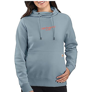 Women's Carhartt Force Graphic Hooded Sweatshirt 105573-HD4 Neptune