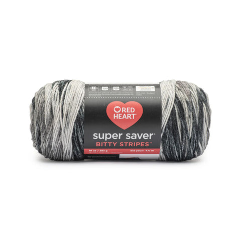 newsprint, Super Saver Bitty Stripes Yarn E900 10 oz