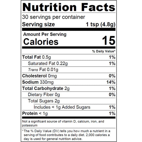 Amish Country Popcorn Cheddar Cheese popcorn seasoning nutrition facts