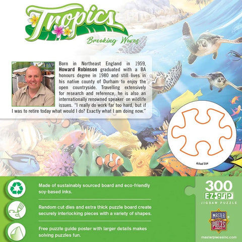 Tropics - Breaking Waves 300 Piece EZ Grip Jigsaw Puzzle 31924 back of box