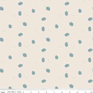 Forgotten Memories Collection Puffy Dots Cotton Fabric off-white