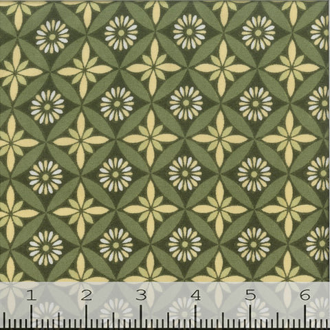 olive, DTY Brushed Pattern Print Fabric FA1611