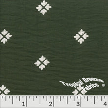 olive, Dream Crepe Paint Print Polyester Fabric 042514