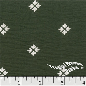 olive, Dream Crepe Paint Print Polyester Fabric 042514