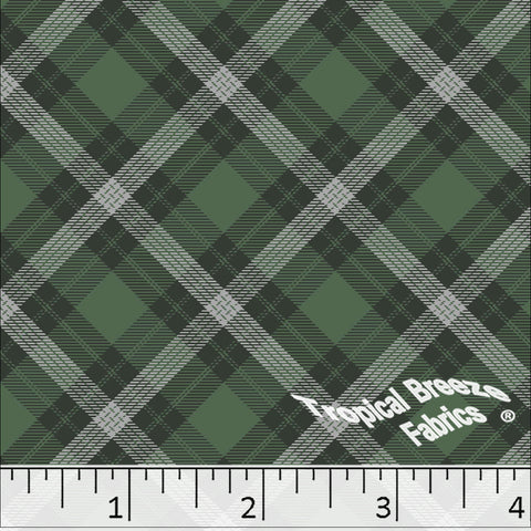 olive, Standard Weave Plaid Poly Cotton Fabric 6280