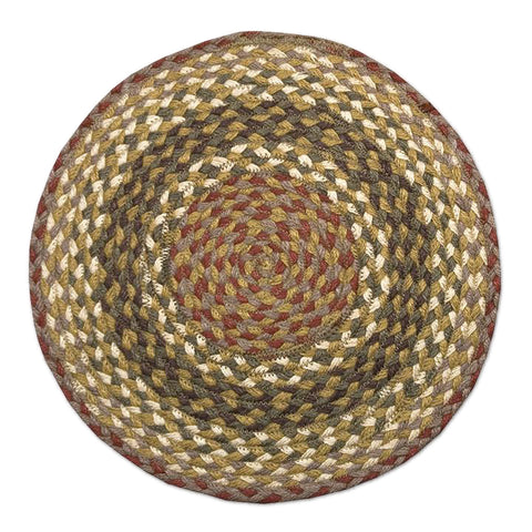 Olive Burgundy Gray chair pad